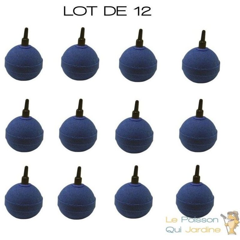 Lepoissonquijardinefr - Pack PROMO 12 X Diffuseurs d'air ( boules ) ronds pour aérer les bassins de jardin : 5 cm 3000834922827 8349