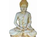 Anaparra - Statue Bouddha Amour 47x31x73cm. pierre reconstituée Couleur Ocre 8435653128092 FR498OCR2