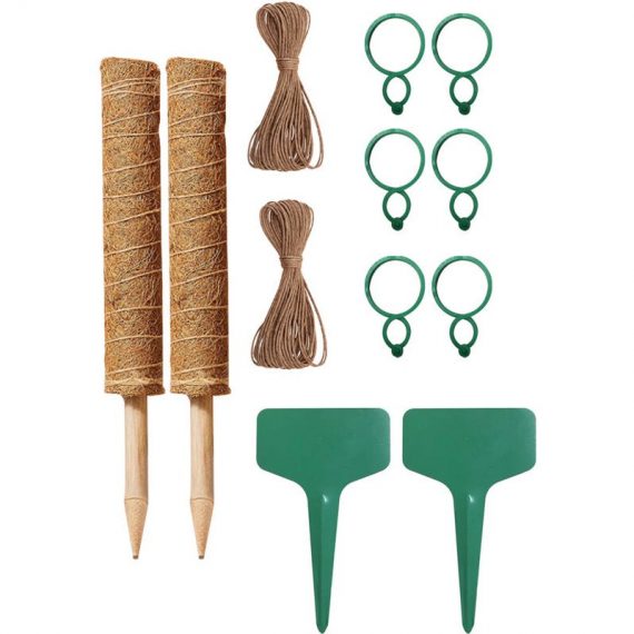 Kit de colonne de soie de noix de coco Plantes grimpantes Support Totem Pole Retenir l'humidité Mieux croître - Yegbong 805444599901 H44527