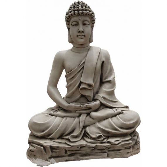 Anaparra - Estatue Bouddha caceres 100x142cm. Pierre reconstituée Couleur Moss 8435653128795 FRARACACMUS