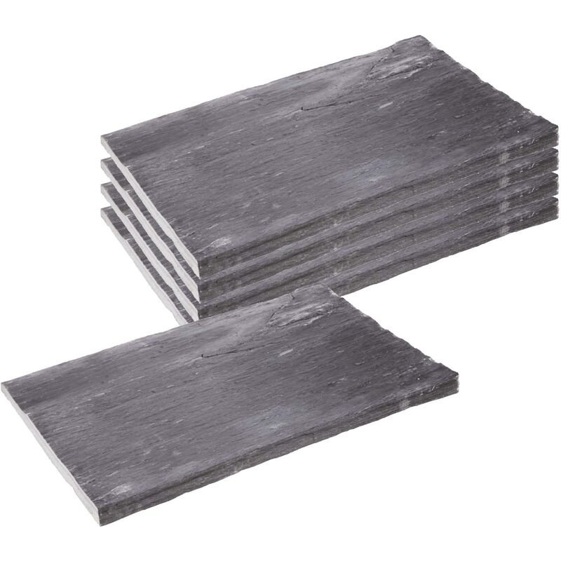 Palis de schiste ton ardoise Lot de 5 gris - gris 3700866349103 2930004 x5