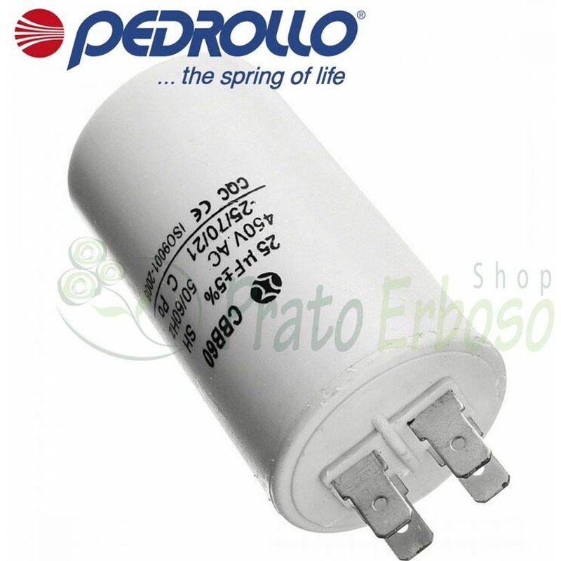 Pedrollo - 16 F - Condensateur 16µF 450VL  16 F