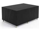 Housse de protection table de jardin rectangulaire 420D tissu Oxford imperméable et coupe-vent 180x120x74 cm 9116691570416 Sun-01935
