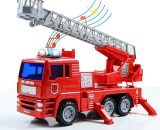 Almi - Camion Pompier Jouet Garçon 3 4 5 6 Ans Avec Sonore et Lumineux Arroseur Voiture Electrique Enfants Camion de Pompier Véhicules pour Enfants 5999673724236 AL66-83560_1