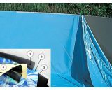 Liner piscine hors-sol SWIMPOOL ovale 731 x 366 x 120cm 40µ coloris uni bleu - TOI 3785344148577 8956