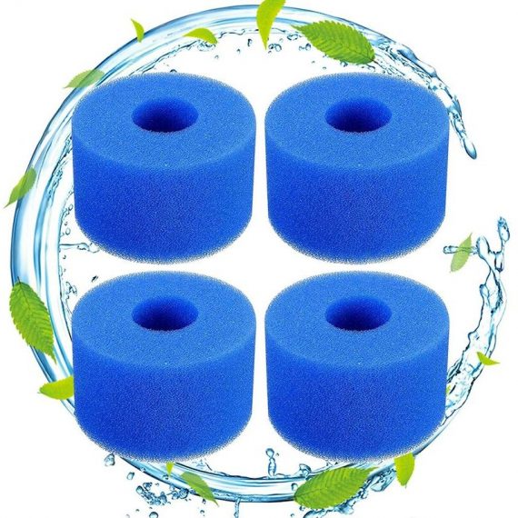 4 filtres de piscine en mousse filtre pour type S1 - Filtre en Mousse pour Spa, Piscine - Réutilisables et lavables - Éponge de filtration de type S1 5695039486885 TA66-109524_1