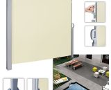 Randaco - Auvent latéral Brise Vue Rétractable de Balcon Jardin Terrasse Occultant en PVC et Aluminium 3 m x 1,6 m Beige 726504176279 MMRD-C-1-HG3785A