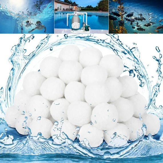 1600g Boules de Filtre de Piscine Balles Filtrantes Balles de Filtration Filtre Balls Réutilisables Peut Remplacer 32 kg Sable Filtrant Sable de 6927193091902 KLXQS-501