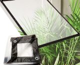 Bâche transparente 2 x 2 m en plastique épais avec Oeillets en métal Pour camping, sol, plantes Bâche imperméable - Transparent - Vingo 726503425873 MMVG-A-1-HG6274K