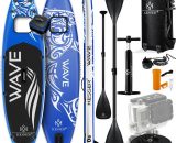 KESSER® SUP Board Ensemble gonflable avec fenêtre Stand Up Paddle Board Premium Surfboard Sports nautiques  NEW-17515