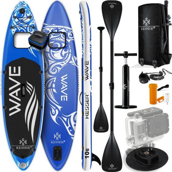 Kesser - sup Board Ensemble gonflable avec fenêtre Stand Up Paddle Board Premium Surfboard Sports nautiques  NEW-17512