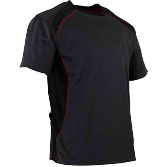 T-shirt bicolore respirant anti UV - SCORE - Gris / Noir / Rouge - taille: L - couleur: Gris / Noir / Rouge - Gris / Noir / Rouge 3473832808521 3473832808521