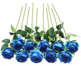 Fleurs Artificiel Soie Rose Fleurs Tige Unique Une Fausse Rose Réaliste pour Le Bouquet de Mariage Arrangements Floraux Décoration, 10pcs GrooFoo 9182174353050 MGF01846