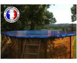 Bâche hiver piscine compatible Ubbink - Rectangulaire 350 x 650 cm - Gris foncé  4500563