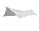 Outsunny Bâche anti-pluie voile d'ombrage toile de camping 5,6L x 5,5l m polyester haute densité 190T imperméable gris 840-184BG 3662970102770