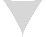 Outsunny Voile d'Ombrage Triangulaire Grande Taille 4 x 4 x 4 m Polyester Imperméabilisé Haute Densité 160 g/m² Gris 840-138 3662970045343